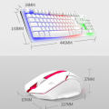 AOC KM100 Cool Backlit Keyboard and Mouse Combo Ergonomic Waterproof Keyboard Color Backlight for Computer PC Laptop  Extra 2% Off. 