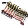 MAANGE 15pcs Professional Makeup Brushes Set Kit Foundation Blush Lip Eyeliner Eye Shadow Face Powder Brush Set For Cosmetic. 