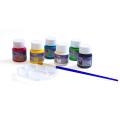 Fabric Paint 25ml 6 pcs with color Palette (Textile). 