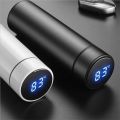 Customize With Your Name Smart LED Temperature Water Bottle 500ml Stainless Steel Hot & Cold Bottles with Vacuum Thermos Flask. 
