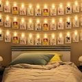 LED Photo Clip String Lights 5M 20 Clips Battery Operated Warm White LEDs Operated Fairy Bedroom Home Decoration for Hanging Photos. 