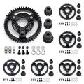 Steel 0.8M 32P Spur Gear with Pinion Gear for Traxxas Slash 2WD VXL Bandit Rustler Stampede Drag Slash Accessories ,58T. 