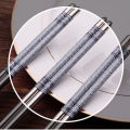 Festival Blue Patters Portable For Sticks Reusable Porcelain Tableware Steel Chopsticks. 