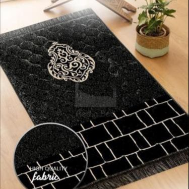 Val-vet Foam Print Embossed Jai namaz / Janamaz/ Prayer Rug /Prayer Mat