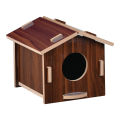 Premium Wooden Bird Cage Wall Mounted Brown. 
