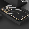 Vantime Case for Xiaomi Redmi Note 14 4G Soft Electroplated Glossy Back Ultra Thin Back Cover. 