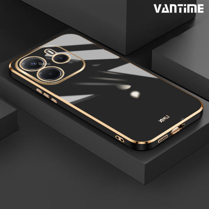 Vantime Case for Xiaomi Redmi Note 14 4G Soft Electroplated Glossy Back Ultra Thin Back Cover
