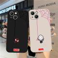 Marvel Spiderman Couple Phone Case For iPhone 14 15 13 12 11 Pro Max Mini 8 7 Plus SE 2020 Liquid Silicone Funda Back Cover. 
