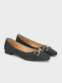 Unze London Women's "BOZICA" Decorated Casual Pumps For Women - Ballerinas For Women. 