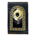 Green Colour Orthopedic Padded Foam Cushion Muslim Prayer Rug - Thick Velvet Islamic Namaz Sajadah Janamaz Carpet. 