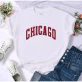Chicago Printed half Sleeves T Shirt. 