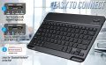 WIRELESS KEYBOARD BLUETOOTH RECHARGEABLE FOR -TABLET-MOBILE-LAPTOP CONNECT VIA BLUETOOTH. 