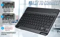 WIRELESS KEYBOARD BLUETOOTH RECHARGEABLE FOR -TABLET-MOBILE-LAPTOP CONNECT VIA BLUETOOTH. 