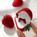 Exquisite Workmanship Ring Holder Adorable Strawberry Shaped Jewelry Box Perfect Gift for Her Soft Lining Exquisite Design Buy Strawberry Ring Box. 