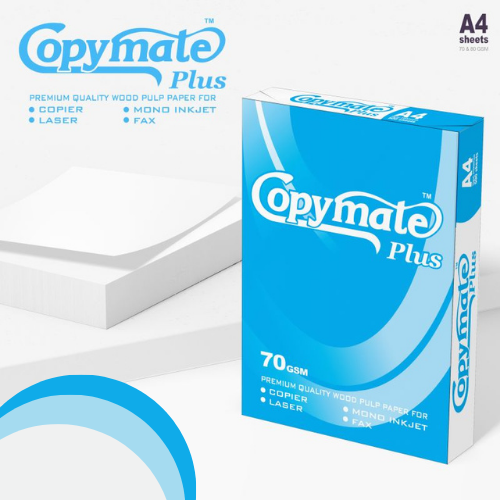 Copymate Print Paper A4 Size Elevate Your Copies with Premium 70gsm Paper - 1 Ream | 500 Sheets