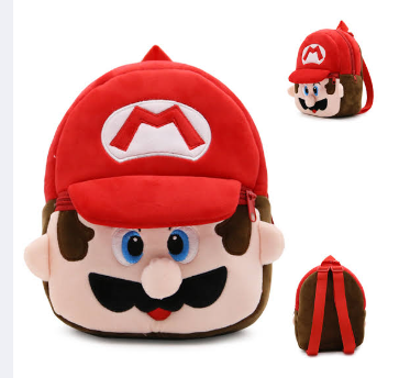 SA *Medium Size* 11 inches Mario Character Kids backpack