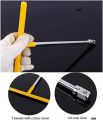 T Rod 1/2Dr. Socket Rod T Handle Goti Rod Handle Curved Rod Extend Bar Socket Wrench Hand Tool. 
