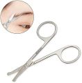 Premium 1 Pcs Nose Scissors for Personal Care Facial Hair Removal and Ear Nose Eyebrow Moustache And Beard Trimming Stainless Steel Safety Grooming Scissors Fine Straight Tip Scissors Men. 