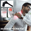 Electric Heated Shoulder Wrap with Brace – Moist Heat Therapy Pad for Pain Relief, Muscle Stiffness, and Tension – Adjustable Heating Shoulder Brace for Fitness Recovery, Arthritis, and Rotator Cuff Support. 