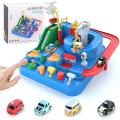 Car Adventure Toy Race Track Funny Big Adventure Car Track and Parking Garage Rescue City Toy for Kids Toddlers, Parent-Child Interactive Car Racing Kids Toy Puzzle Car Track Parking Playsets Gifts for Boys Girls. 
