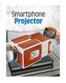 Smart Mobile Screen Projector For All Smart Phone 2.0 - White & Brown. 