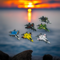 Pack of 6  - Tin Metal Fighter Jets - Push & Go Friction Powered - Unbreakable Plane Set For Kids - Diecast Mini Fighter Jet Toy Set for Children  - Pullback Tin Metal Jets Best Gift  For Kids.. 