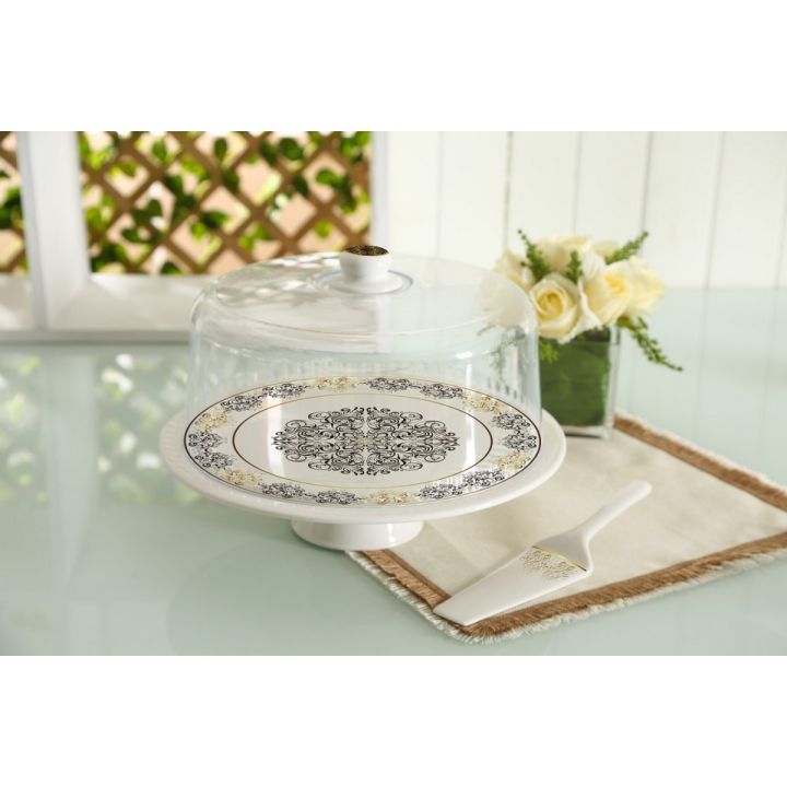 Acrylic cake stand with lid best sale