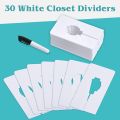 30 Closet Dividers for Hanging Clothes- Rectangle Size Dividers. 