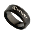 CUSTOMIZED SINGLE NAME RING WITH GIFT BOX PACKING (PERFECT GIFT TO SEND YOUR WIFE , HUSBAND , FIANCE OR ANY ONE). 