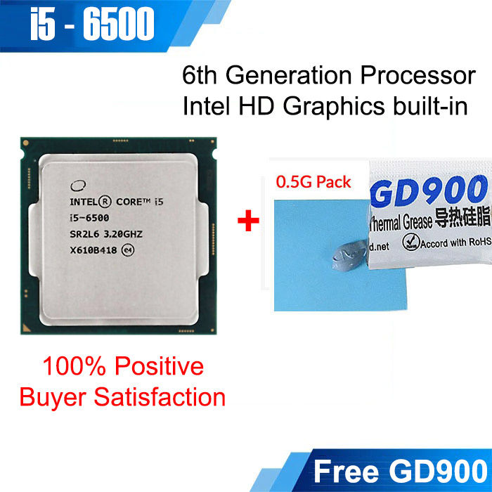 Core i5-6500 6th Generation Quad-Core Processor 3.2 GHz LGA 1151