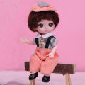 6 inches Doll Toy Exquisite Easy to Care Comfortable Touch 1/8 Big Eyes Doll for Entertainment. 
