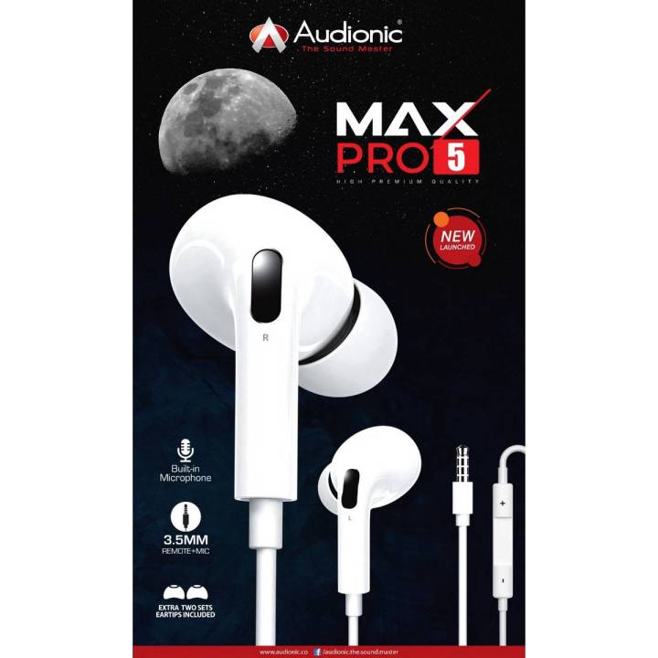 Audionic%20MAX%20PRO%205%20-%20Airbud%20Pro%20Style%20Premium%20Bass%20&%20High%20Quality%20Sound%20Wired%20Handsfree%20-%20Image%202