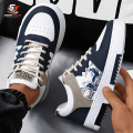 Sherry Wears Stylish Sneakers Shoes for Men Women Boys Girls  Casual Fashion Joggers  Trendy Lace-Up Sneakers  Comfortable Walking Shoes  Green White & Blue White Combination  EU Size 6-11. 