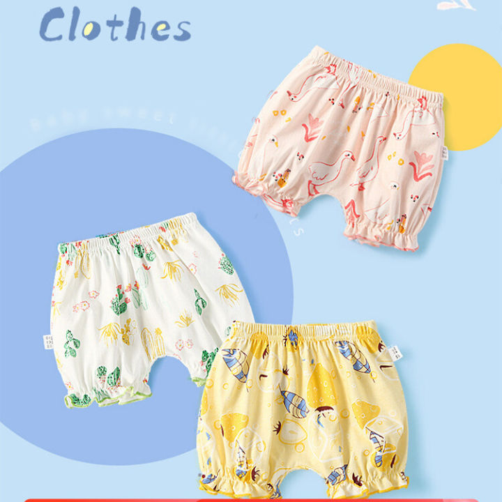 Baby Girl Cotton Bloomers Shorts Baby PP Pants Girls Summer Children Wear Pants Summer Dress Bottom Bud Pants