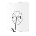 Pack of 10- Magic Hook Without Nails Transparent Strong Sticky Heavy Magic Wall Hook Reusable Adhesive Hooks Suction Cup Hook Hanger Strong Vacuum Holder For Wall Door Bathroom Kit. 