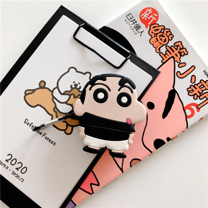 airpods protective sleeve bear apple bluetooth wireless earphone sleeve cartoon cute silicone box shell suitable