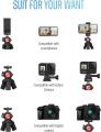 GooFoto Phone Tripod, Flexible Tripod for iPhone, Android Cell Phone and Camera, Bendable Mini Portable Holder for Video Recording/Vlogging/Selfie. 
