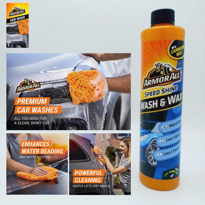 ArmorAll Wash & Wax Shampoo 300ML With Carnauba Wax