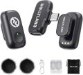 Hollyland LARK A1 Mini Duo 2-Person Wireless Microphone System with USB-C Connector for Mobile Devices (Space Gray, 2.4 GHz). 