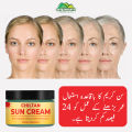 Sun Cream – Never let your skin look dull again, Reduces the risk of skin cancer, Protect the skin from sun burn, limit the area of sunspots – 100% pure organic. 