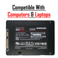 256 GB Sata SSD Samsung EVO or Simple Samsung - 250GB Samsung Sata SSD Solid State Drive - SAMSUNG Sata SSD 256gb branded System Pulled - branded sata system ssd drive. 