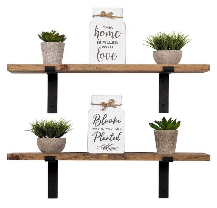 Decorative%20Rustic%20Shelves%20Rustic%20Hanging%20Rack%20Floating%20Metal%20Wood%20Wall%20Mounted%20Shelf%20with%20L%20Brackets%20Set%20of%202%20For%20Storage%20-%20Image%204