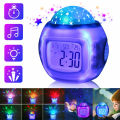Kids Music LED Star Sky Night Light Projector Lamp Digital Alarm Clock Bedroom Unique Clocks with Music Calendar Birthday Toy for Children Baby Boys Girls. 