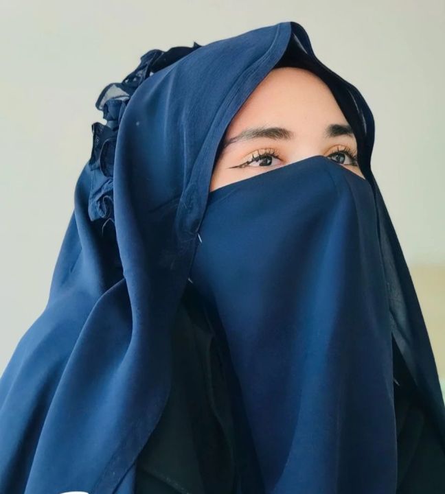 Crown Hijab With Niqab Modest Look - High Quality Low Price