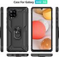 Samsung A42 5G Case Black,Clear Galaxy A42 5G Case with 2 Screen Protector,  Drop Tested Cover with Magnetic Car Mount Protective Case for Samsung Galaxy A42 5G - Black,Clear Case. 