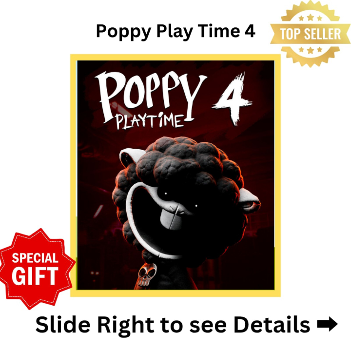 POPPY PLAYTIME 4 - GAME FOR PC (GOOGLE DRIVE/ MEDIAFIRE) - QR CODE + FREE GIFT