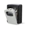 Key Lock Box Wall Mounted, AURURA 4 Digit Combination Lockbox for Outside, House Keys - 5 Keys Capacity, Key Safe Security Storage Lock Box for Indoor,  Outdoor, Garage, Garden, Store (1-Pack, Gray). 