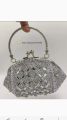 bridal clutch silver. 