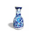 Blue pottery Candidum light Vase medium size Hand Crafted. 