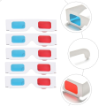 10 Pcs Cardboard Frame 3d Glasses Viewing Movie Television Props Paper Style Eyeglasses. 